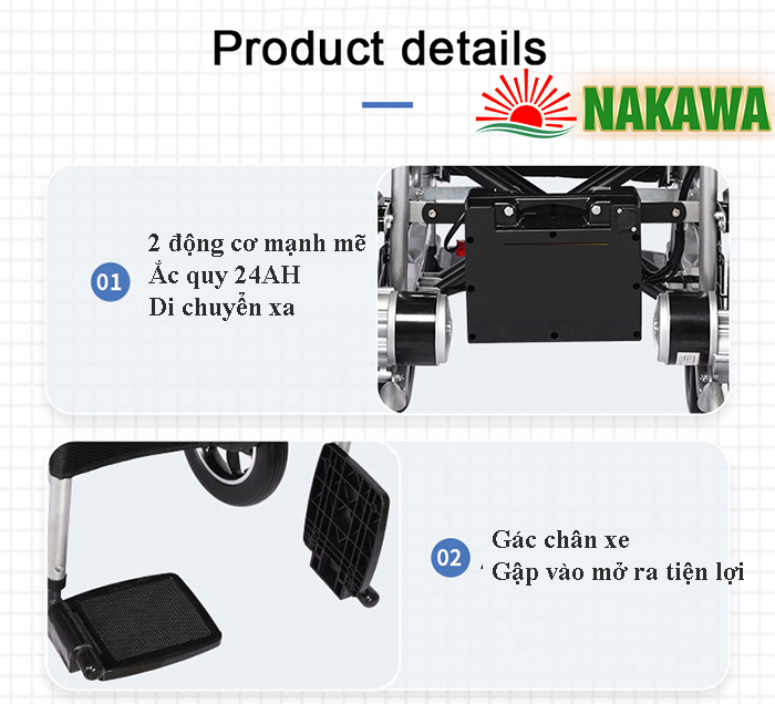 tỏng thể xe lăn điện thông minh nk-l02